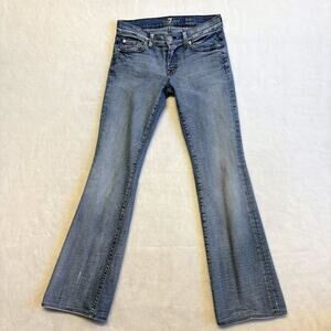 7 For All Mankind VTG Y2K Lexie Jeans Low Rise Bootcut Distressed Size 26P